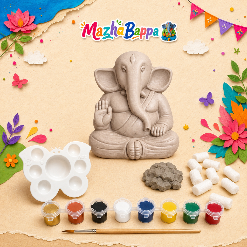 Eco Friendly Shadu Ganpati Painting Kit